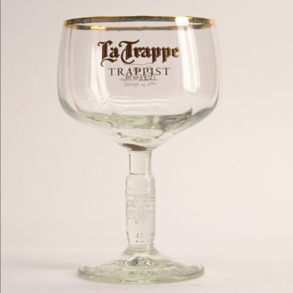 Set Of 4 * La Trappe Gold Rim Glasses .25l
